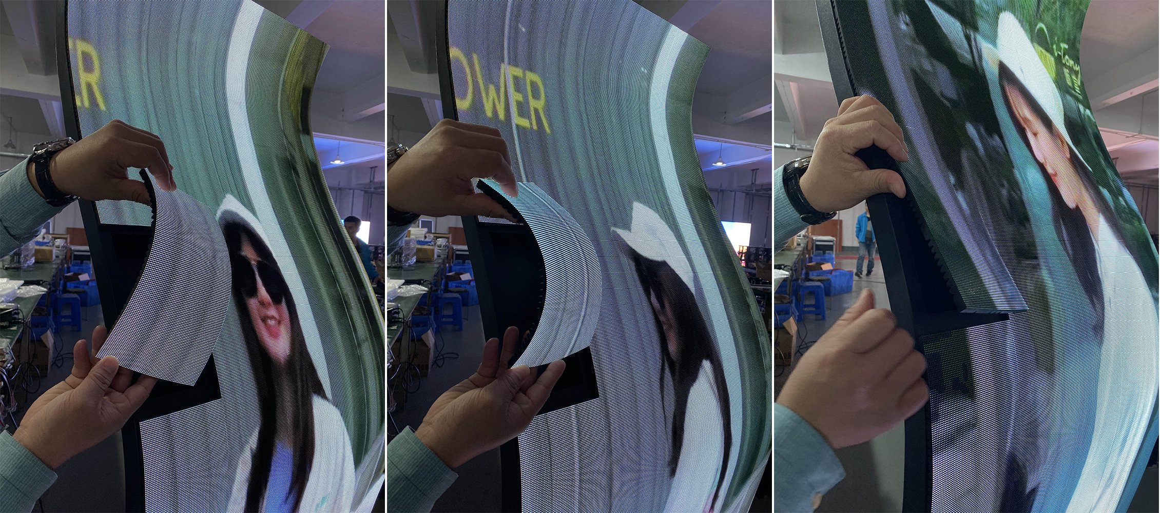  ポスターフロアスタンドLEDスクリーン