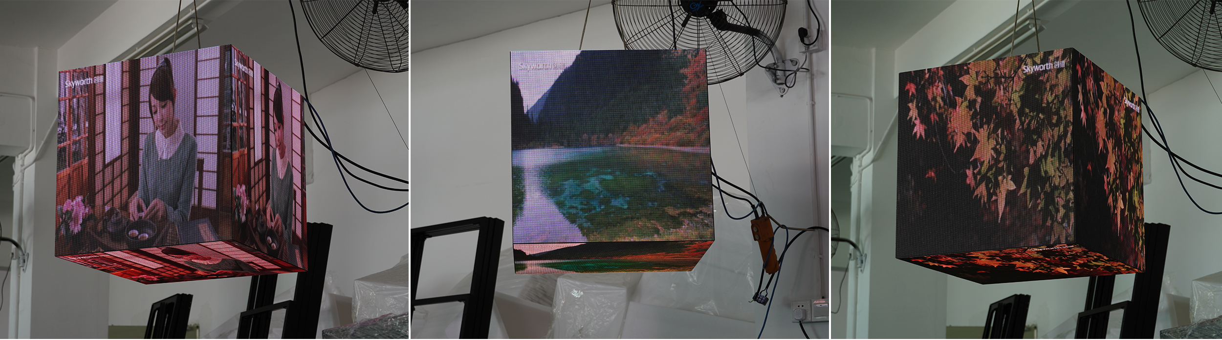 5フェイス広告画面ロゴブランド3D LEDキューブディスプレイ