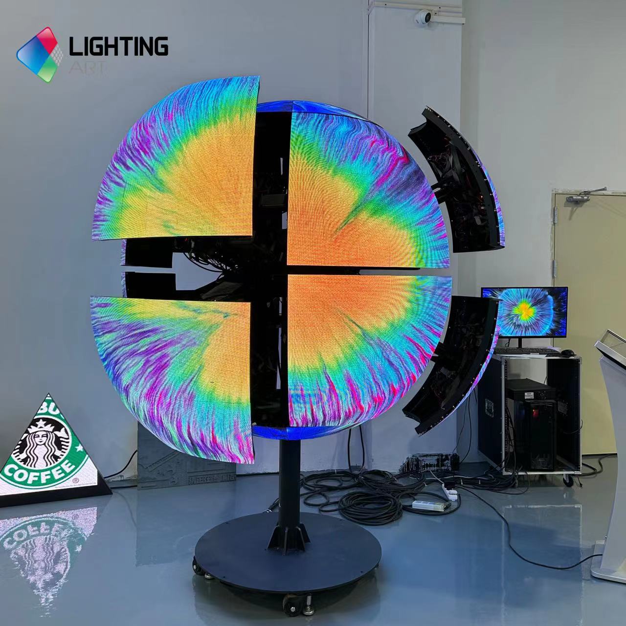 Kinetic LED Sphereスクリーン