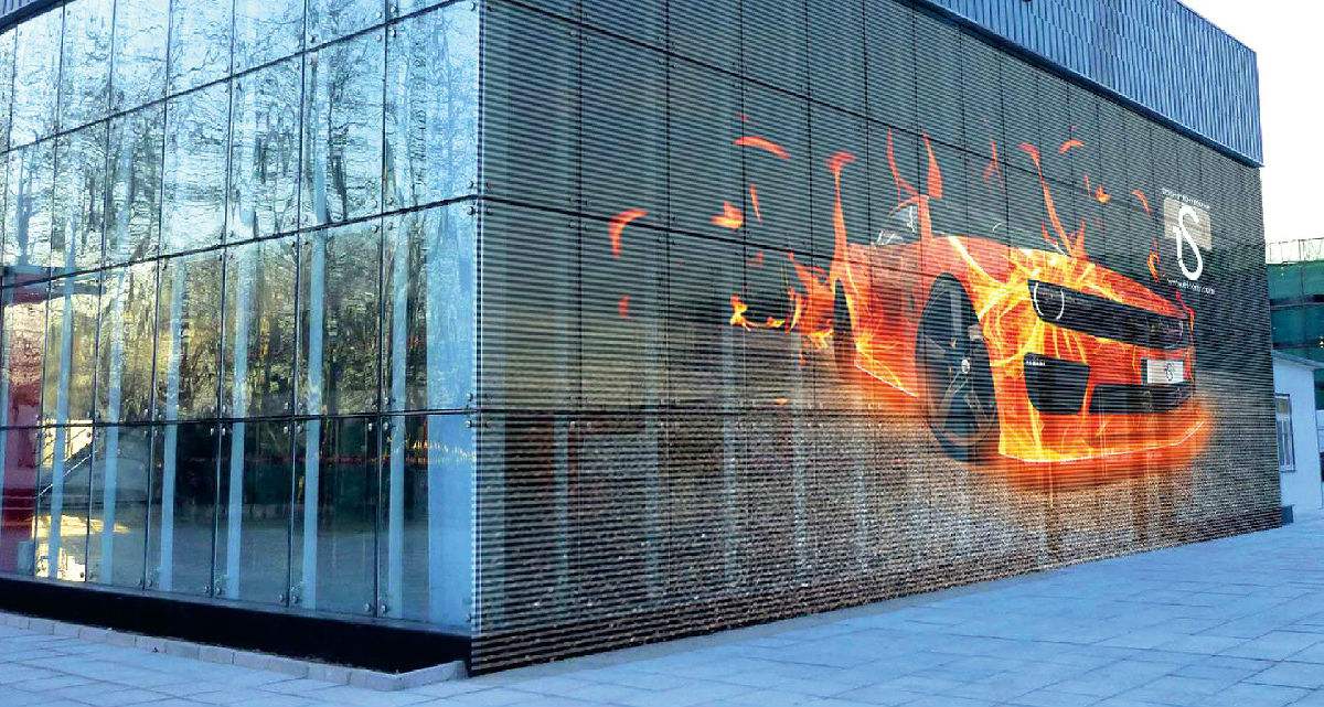 透明なLEDディスプレイを修正しました